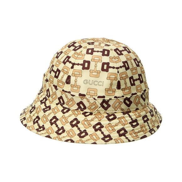 Gucci Horsebit Print Bucket Hat, Brown - Picture 2 of 3